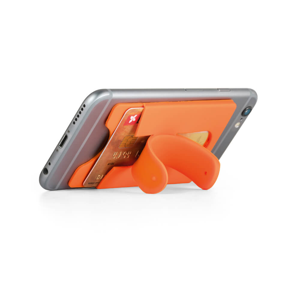 Porta cartões para celular em silicone