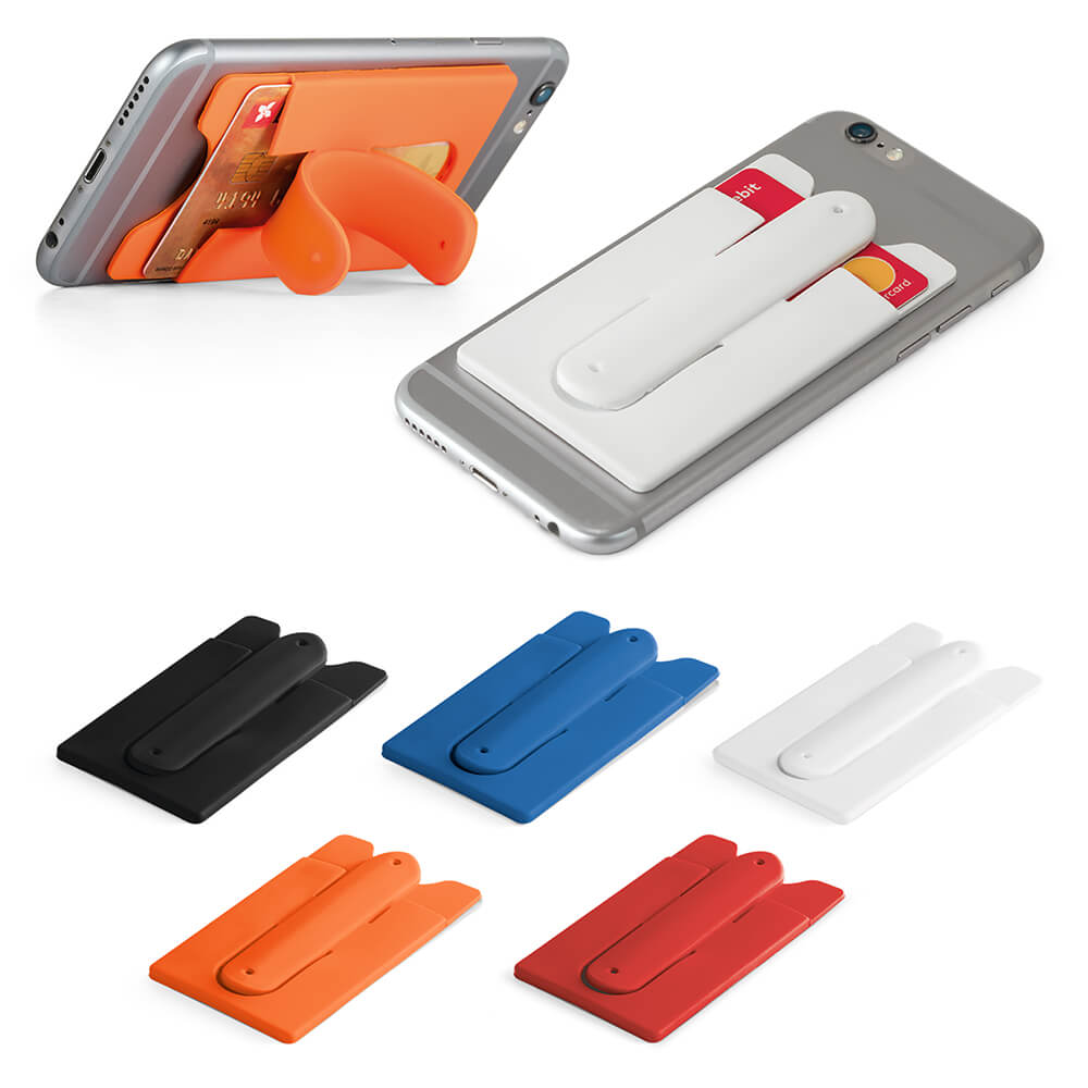 Porta cartões para celular em silicone