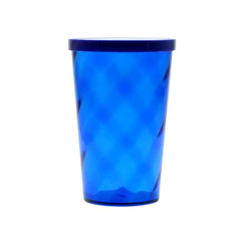 COPO 550 ML ESPIRAL COM TAMPA FECHADA – AZUL