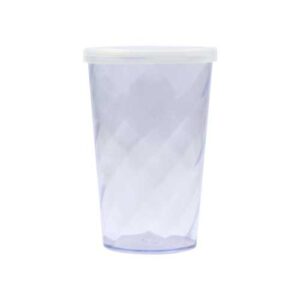 COPO 550 ML ESPIRAL COM TAMPA FECHADA – NATURAL