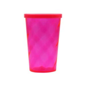 COPO 550 ML ESPIRAL COM TAMPA FECHADA – ROSA PINK