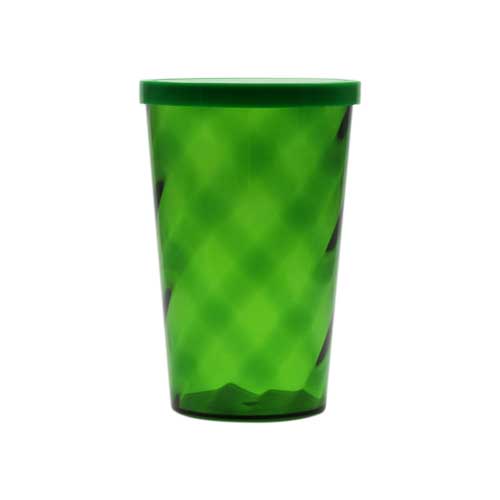 COPO 550 ML ESPIRAL COM TAMPA FECHADA – VERDE