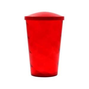COPO 700 ML COM TAMPA FECHADA – VERMELHO