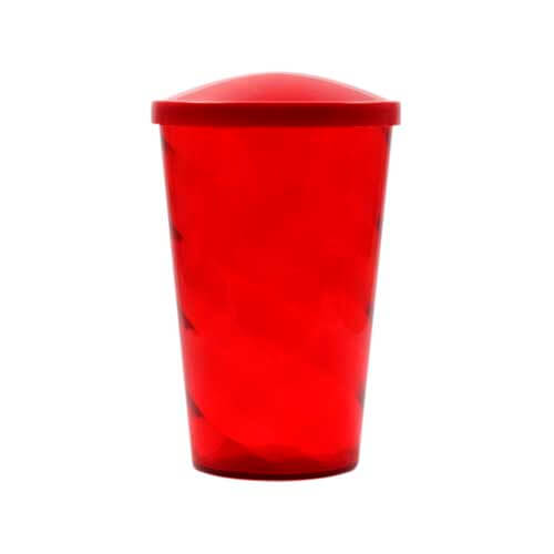 COPO 700 ML COM TAMPA FECHADA – VERMELHO