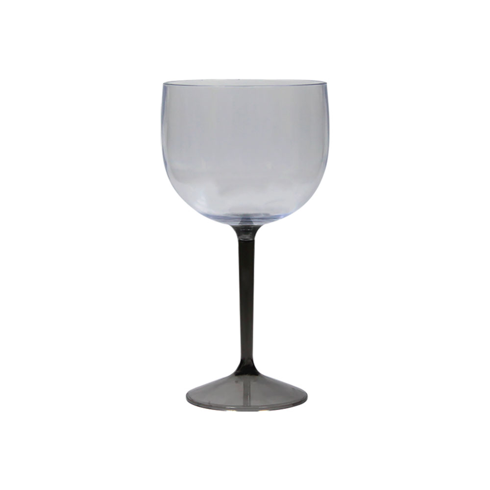 TAÇA FUN COM PÉ METALIZADO – PRATA-