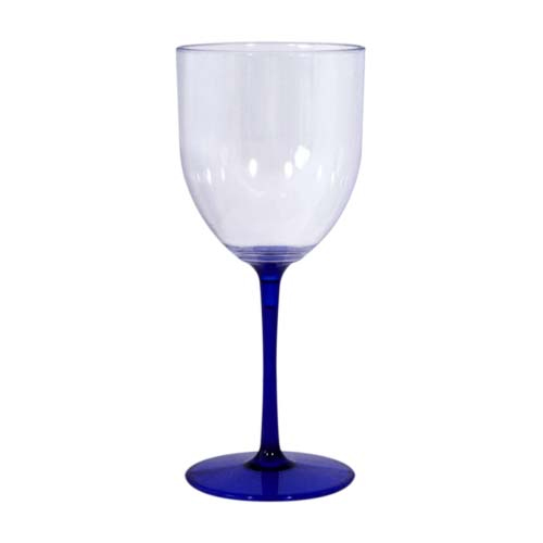 TAÇA FUN WINE – CRISTAL COM HASTE AZUL
