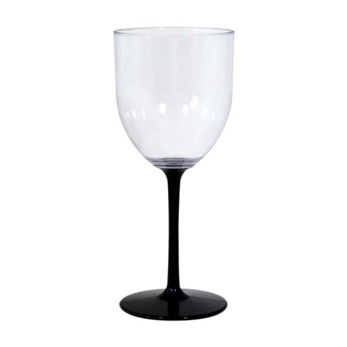 TAÇA FUN WINE – CRISTAL COM HASTE PRETA