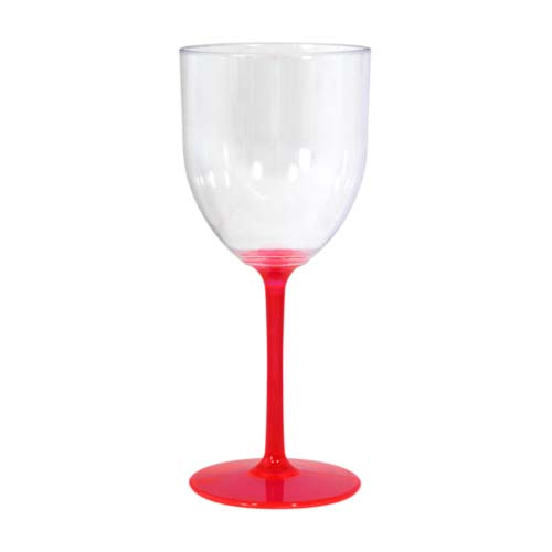 TAÇA FUN WINE – CRISTAL COM HASTE ROSA PINK
