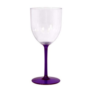 TAÇA FUN WINE – CRISTAL COM HASTE ROXO LILAS