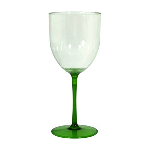 TAÇA FUN WINE – CRISTAL COM HASTE VERDE