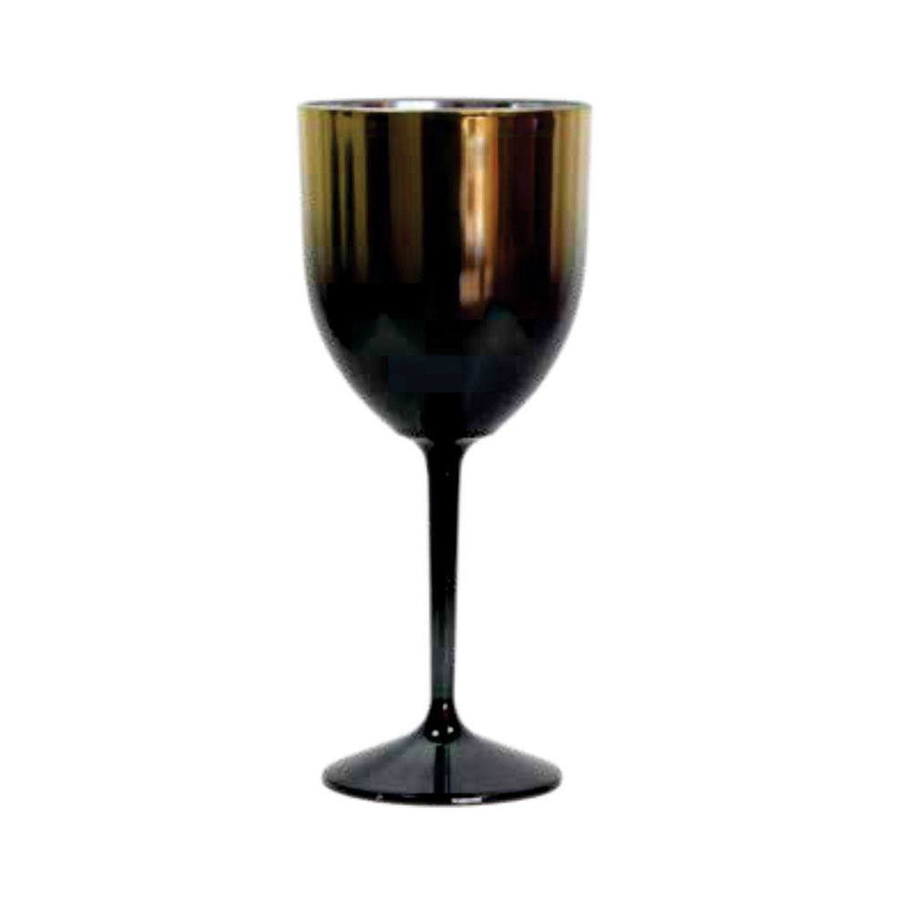 TAÇA FUN WINE METALIZADA – AMARELO-