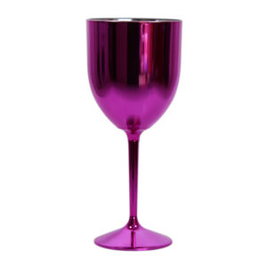 TAÇA FUN WINE METALIZADA – ROSA