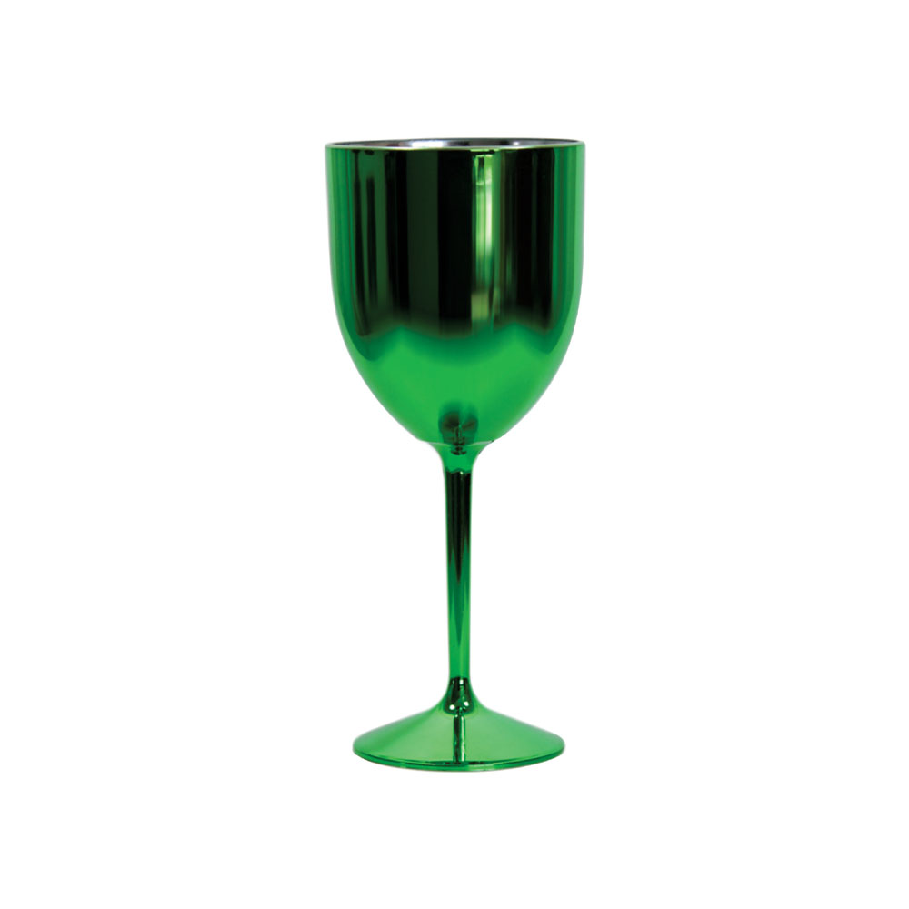 TAÇA FUN WINE METALIZADA – VERDE-